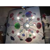 Lustre spoutnik en verre de Murano coni
