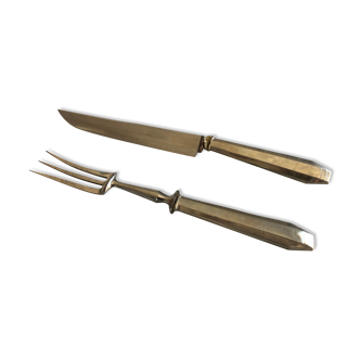 Knife and cutting fork