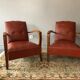 Pair of club armchairs 40s