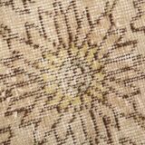 3x13 Persian Cream & Brown Oriental Vintage Runner Rug, 91x392Cm