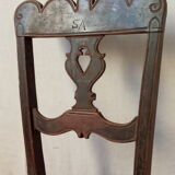 Mulched and sculpted chair, popular art of the 19th century