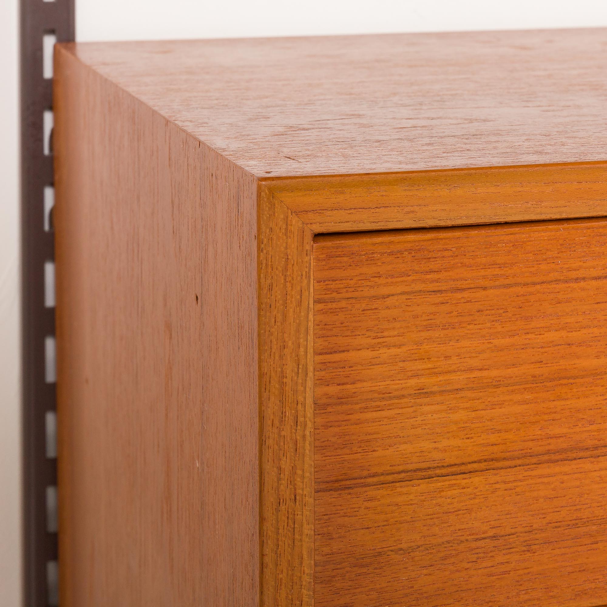 Kai Kristiansen shelving unit in teak by FM Mobler, Denmark, 1960s
