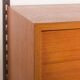 Kai Kristiansen shelving unit in teak by FM Mobler, Denmark, 1960s