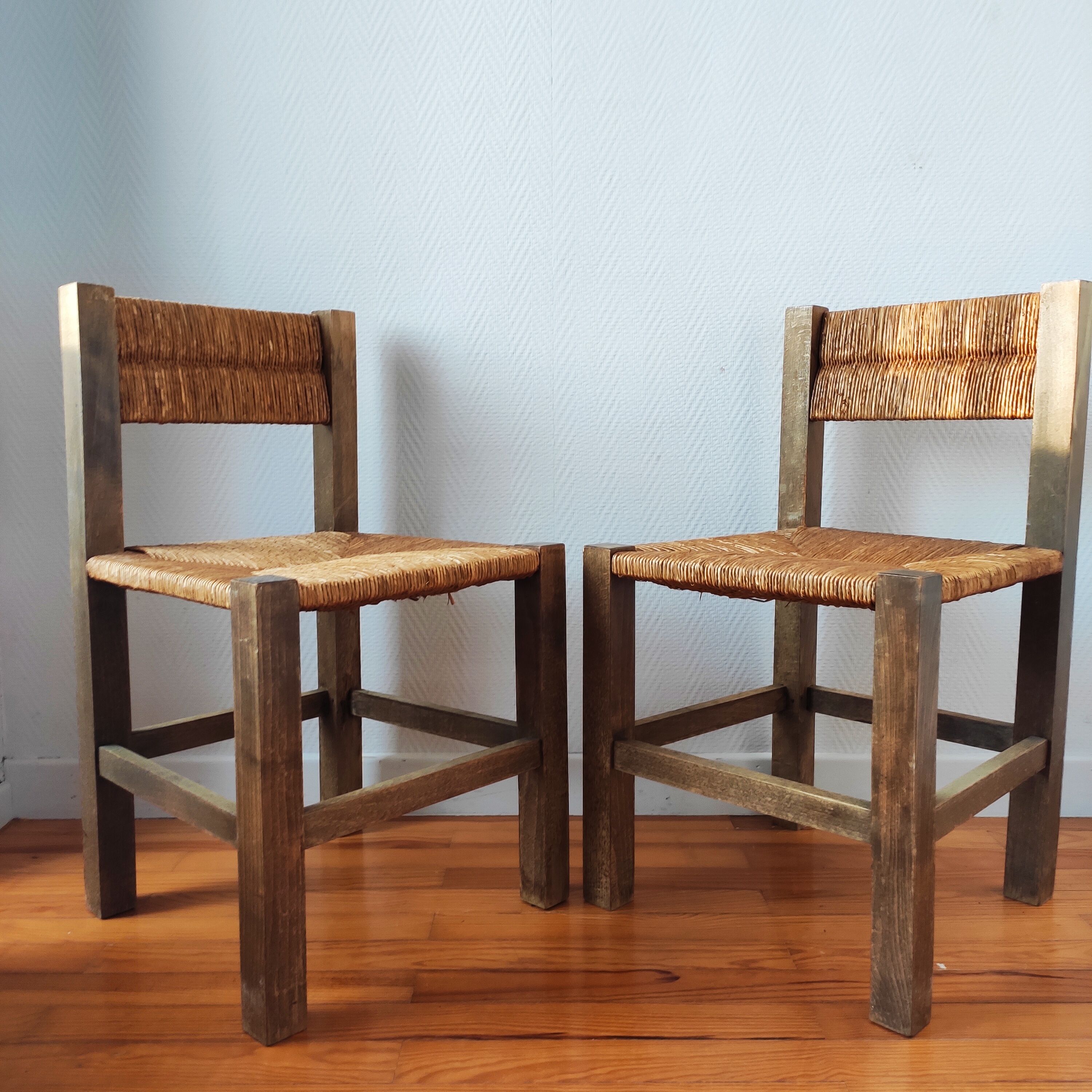 Vintage brutalist chairs 1950