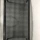 Table basse Pierre Vandel verre motif cannage noir