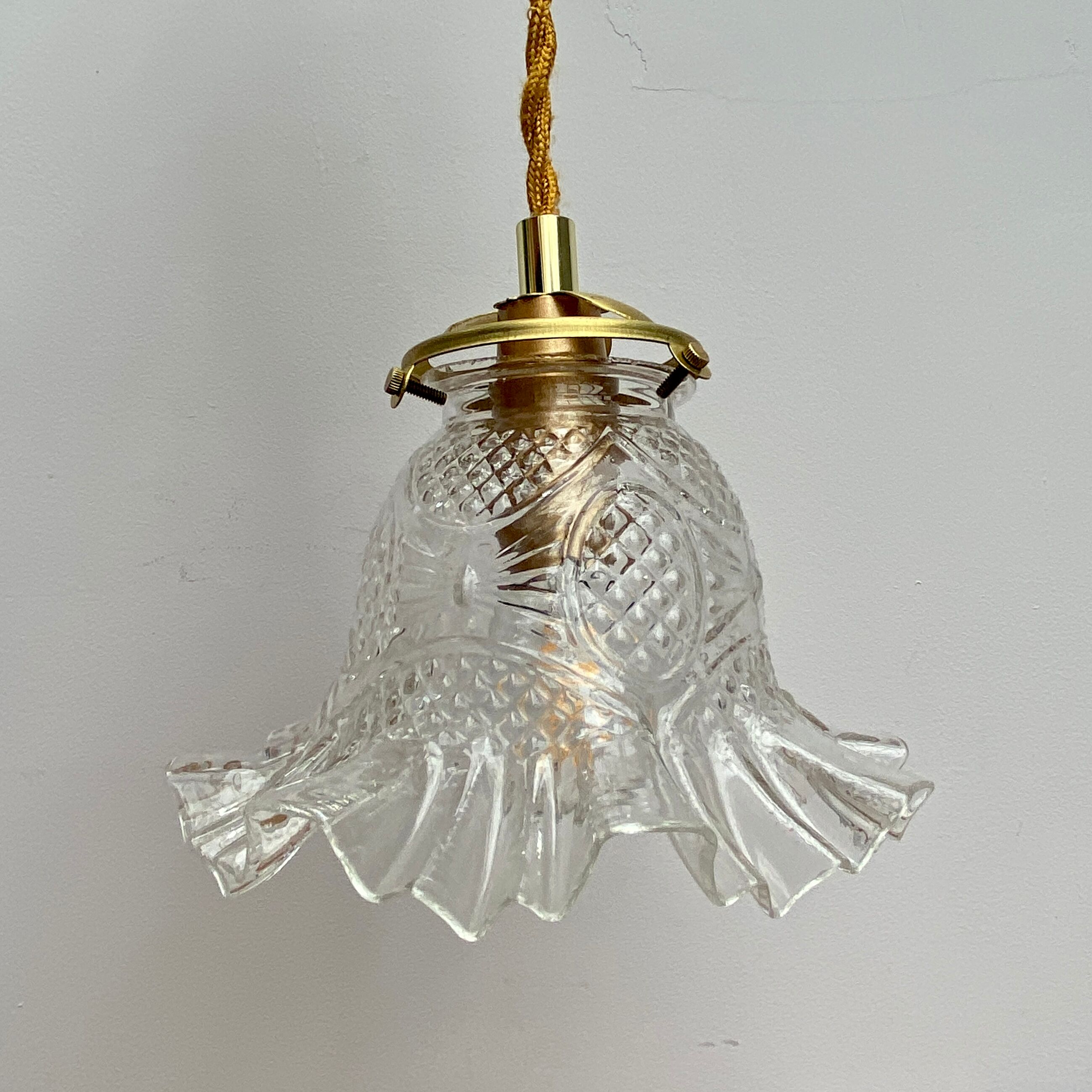 Vintage glass tulip walker
