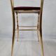Pair of chiavarine chairs, brass