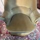 Paire de fauteuils crapaud style Napoléon III velours bicolore