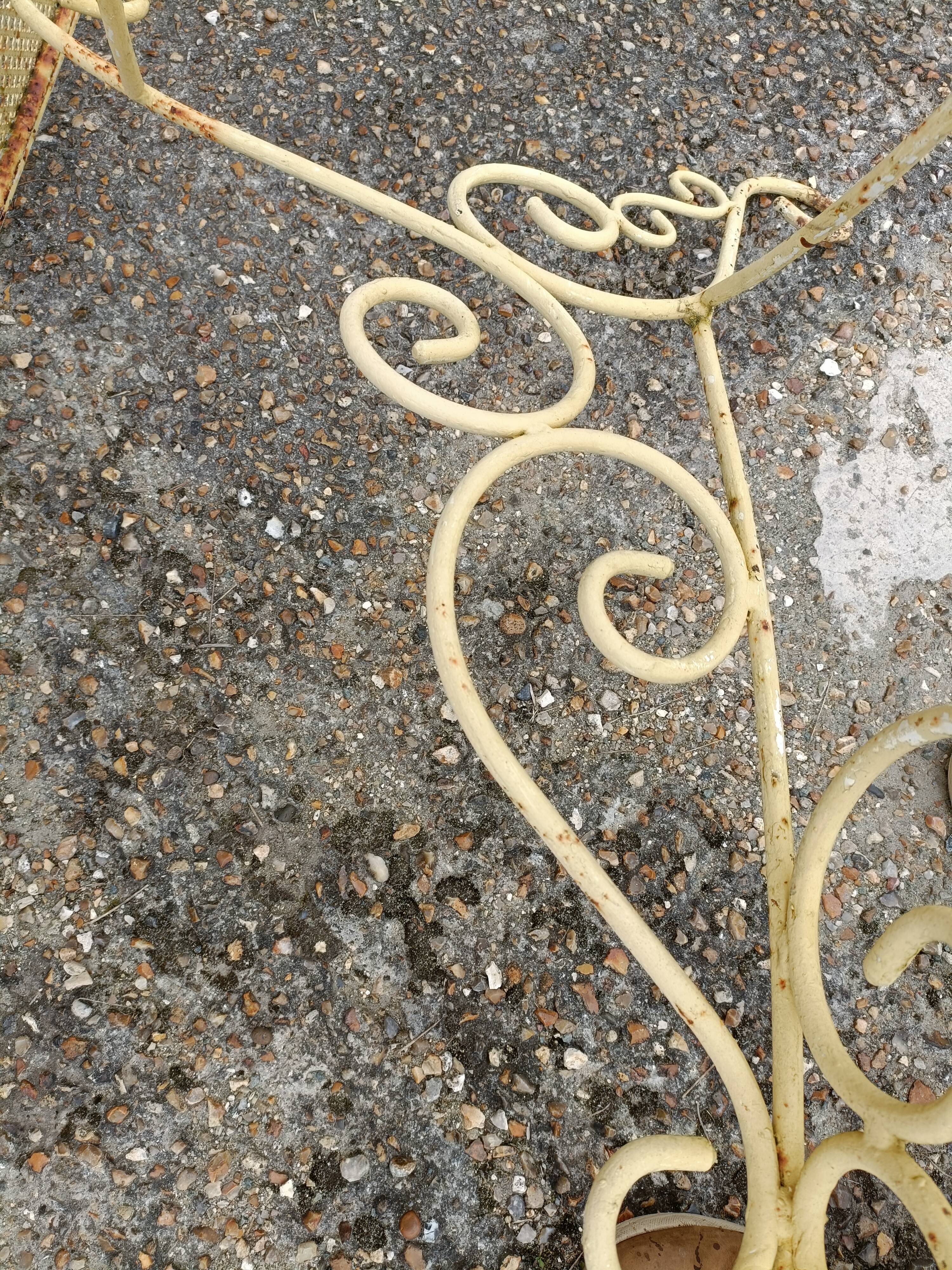 Wrought iron garden table full old garden furniture