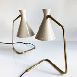 Pair of Italian "cocotte" lamps, 1950s design.