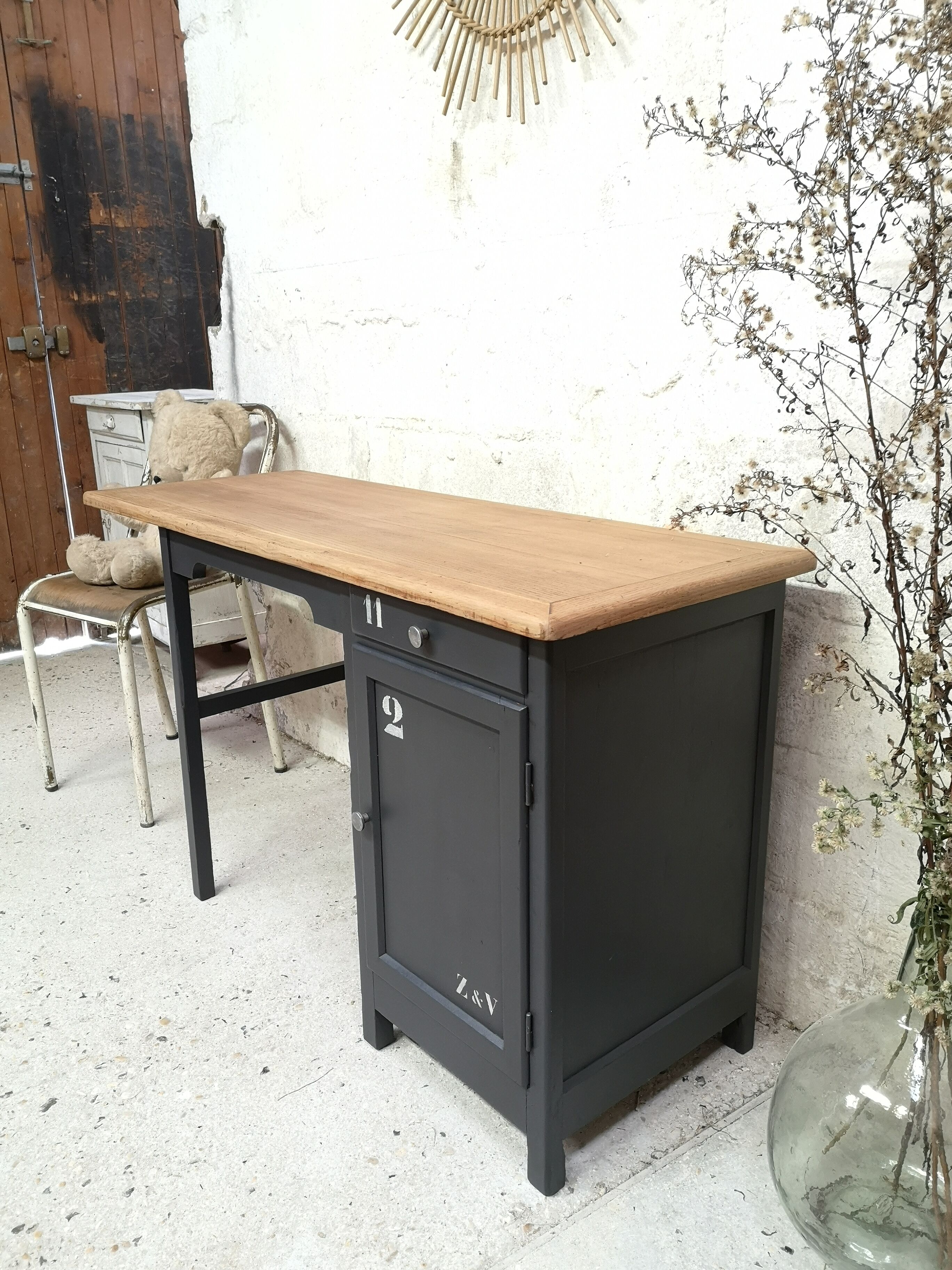 Office administration furniture of patina trade 50s
