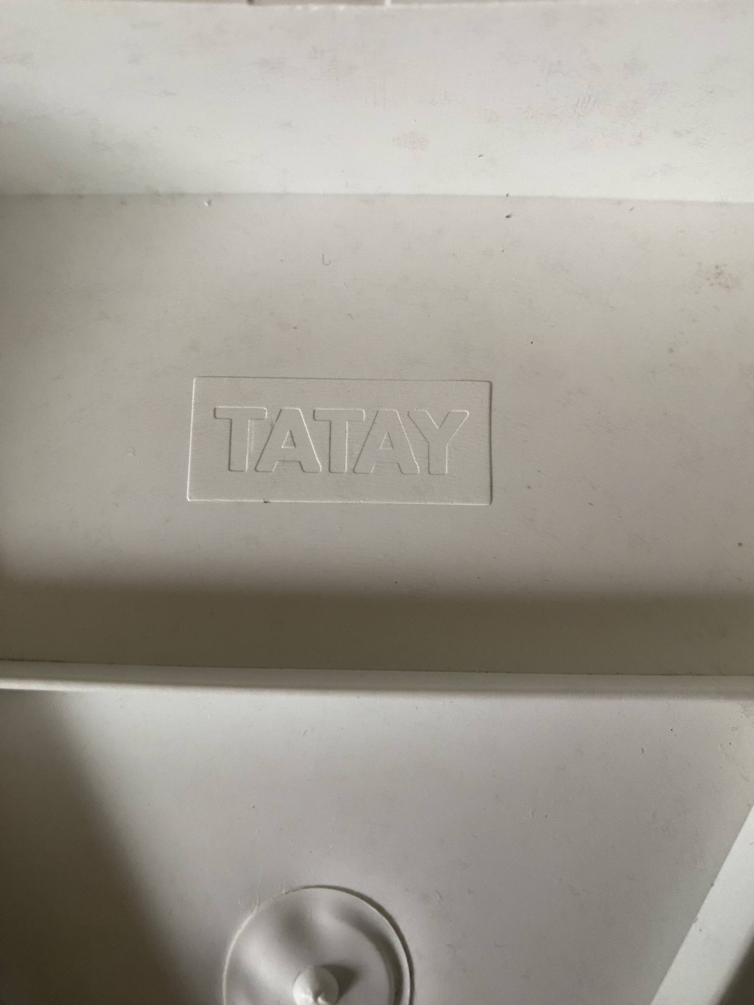 Tabouret tatay blanc vintage années 70