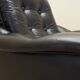 Black armchair, Italian design, 1980s, manufacture: Italy