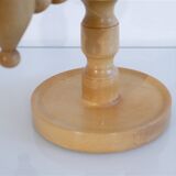 Scandinavian vintage wooden candlestick
