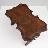 Tabouret rustique en bois, années 1880