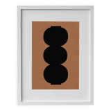 Framed abstract painting
