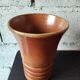 Vase en grès émaillé brun – fabrication française – XXᵉ siècle