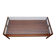 Rosewood coffee table with glass top, 1970s