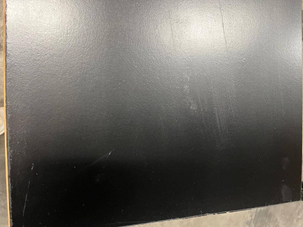 Vintage chest of drawers with steel legs