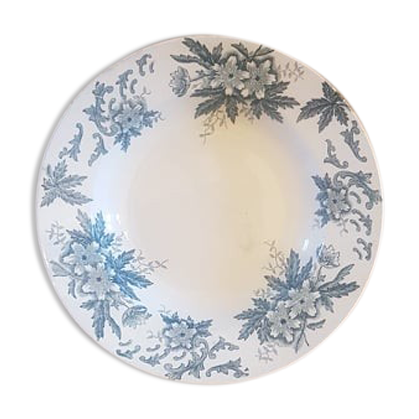 Plate in Iron Earth Saint Amandinoise model Anémone