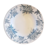 Assiette en Terre de Fer Saint Amandinoise modèle Anémone