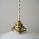 Pendant in serrated opaline early 20th century