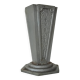 Old art deco vase in cast aluminum