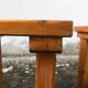 Rustic vintage brutalist wooden stools