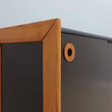 Vintage postmodern laminate and wood sideboard 1970s