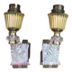 Paire ancienne applique plastique doré + perspex plexi vintage