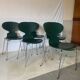 Set of 6 “Ant” chairs in dark green – Arne Jacobsen for Fritz Hansen