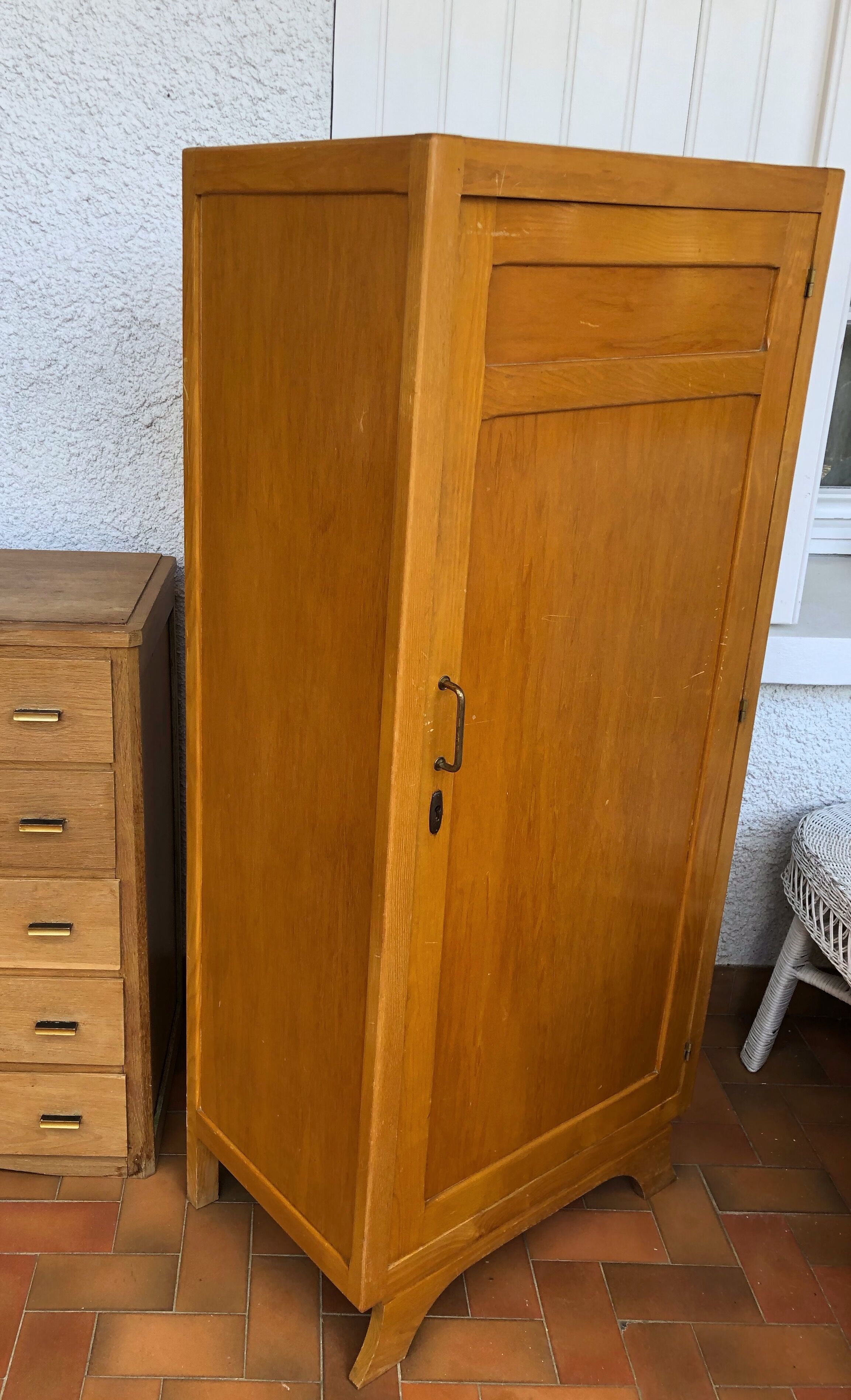 Paris vintage wood cabinet