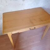 Vintage 1980s solid wood kitchen table or desk