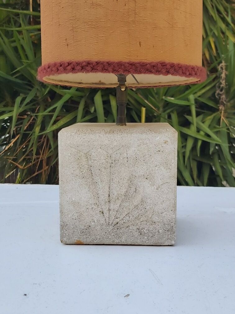Vintage stone lamp 70s