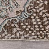 Brown & beige vintage rug 173x253cm