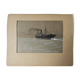 Aquarelle paquebot Noir en Mer Signé TABOUREAU Georges dit Sandy-Hook (1879