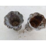 Pair of cast iron vases from 1900 from Charleville-Mézières