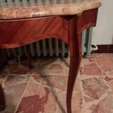 Cherry coffee table and marble top