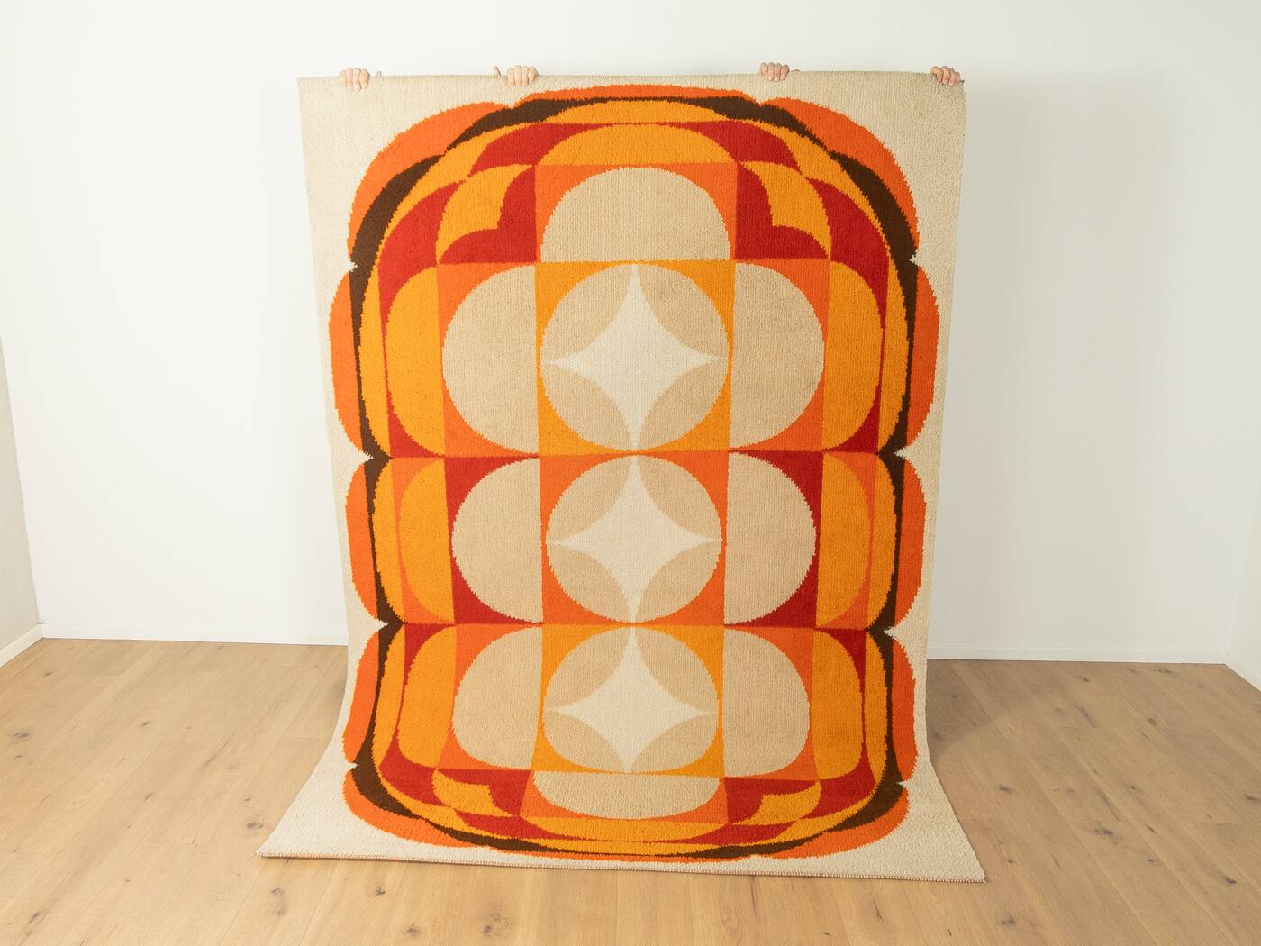 1970s Space Age rug, 200 x 291, vintage