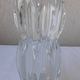 Vase en verre pressé
