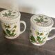 Paire de mugs à infusion vintage.