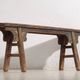 Antique Asian bench in navy blue tones (c.1870) #10