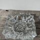 Clear cut glass ashtray 1970