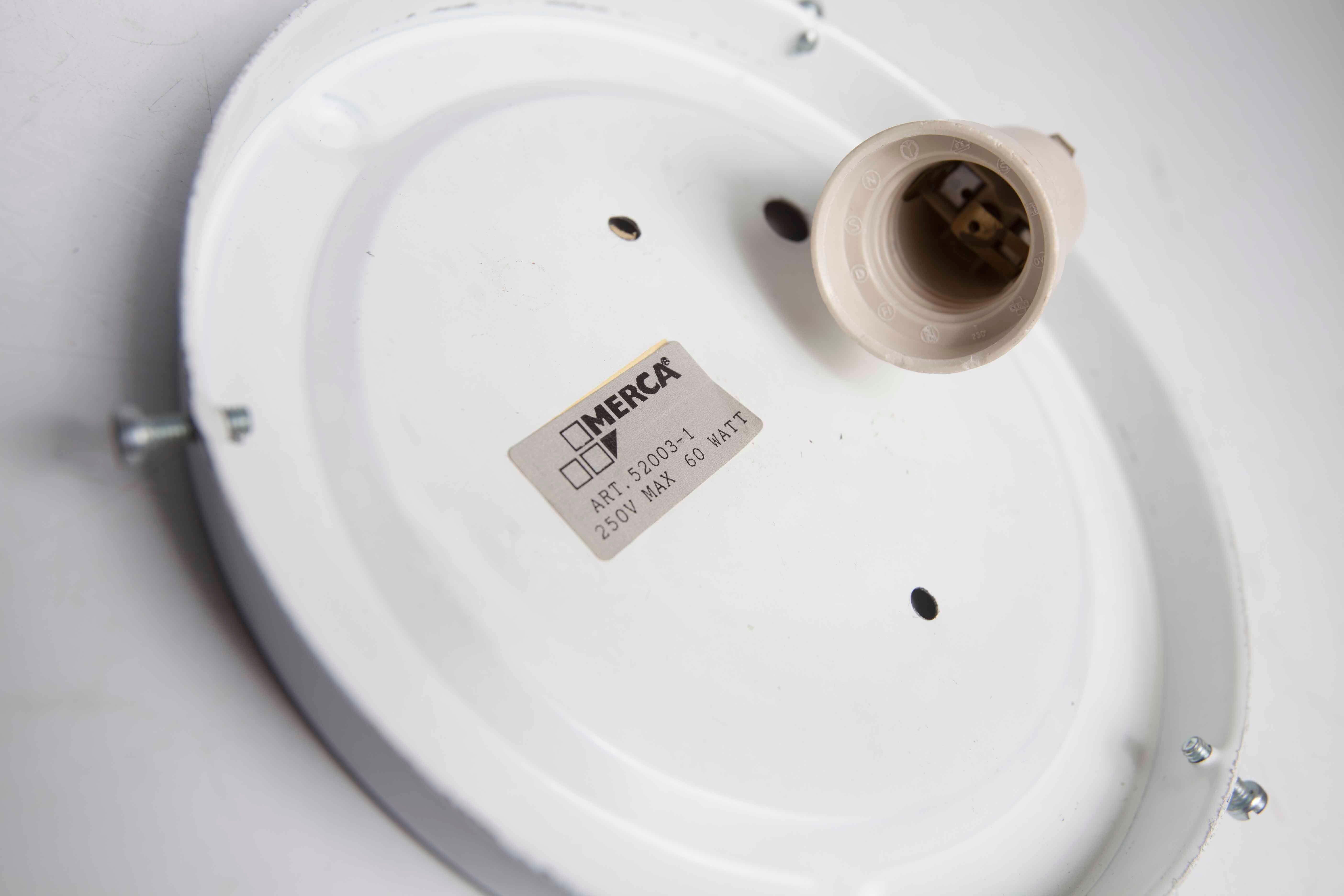 Atypical 1970 round glass ceiling