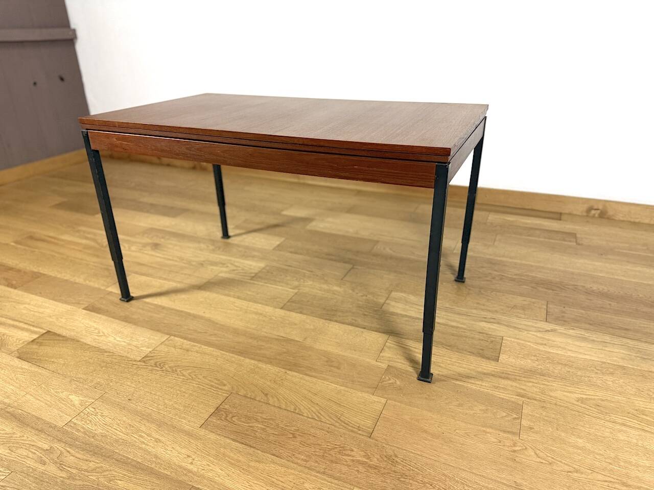 Scandinavian Teak Table Rise / Fall Vintage 1960