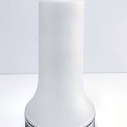 Pied de lampe opaline frise fleurs stylisées années 70