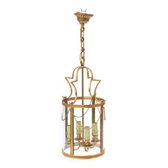 Four-light gilded brass lantern