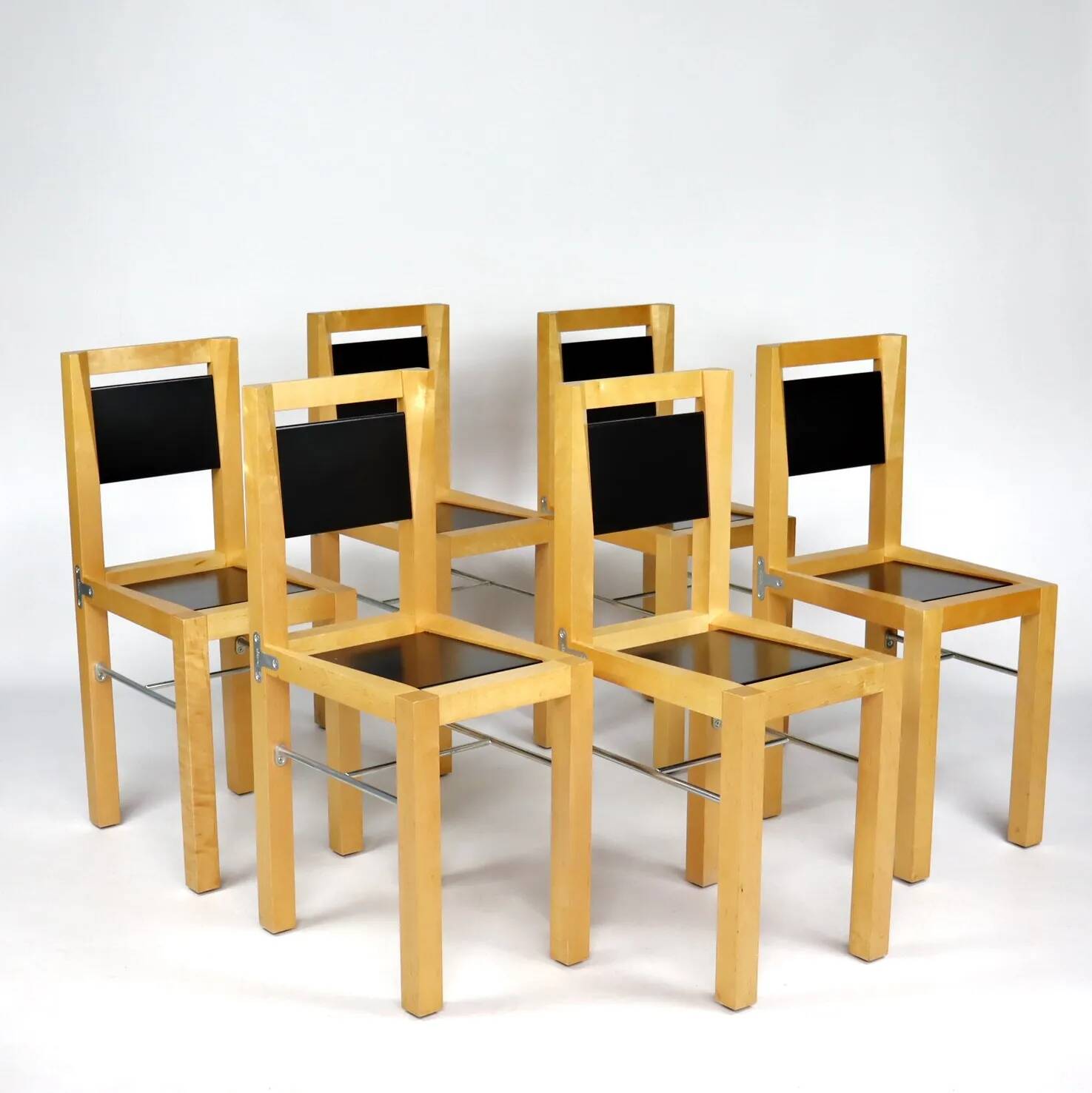 Set of 6 Bla Station chairs
