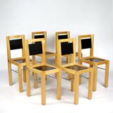 Set of 6 Bla Station chairs