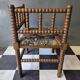 Old pair of corner chairs known as 'fireplace corner' armchairs.